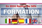 50% Remise Formations Langues