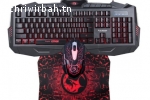 Accessoires Gaming: CLAVIER GAMING + SOURIS GAMING + TAPIS SOURIS