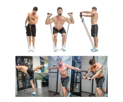 5 Levels Elastic Band with Handles Yoga Pull Rope Elastic Gym Fitness